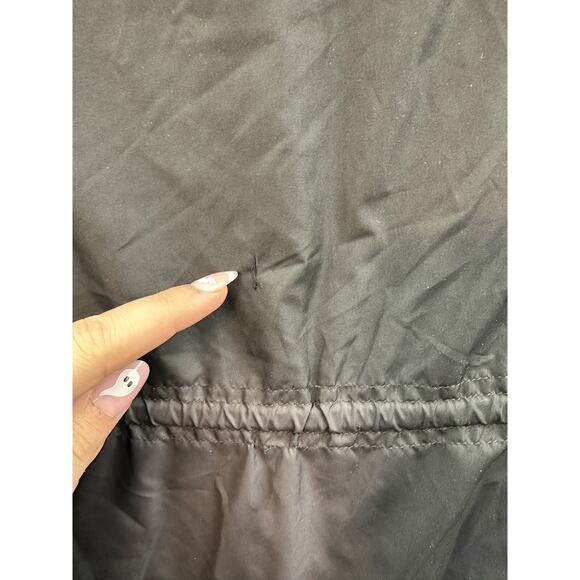 Athletic Works Womens Jacket Size Medium Black Zip Up Hooded Fleece Lined - Picture 14 of 16